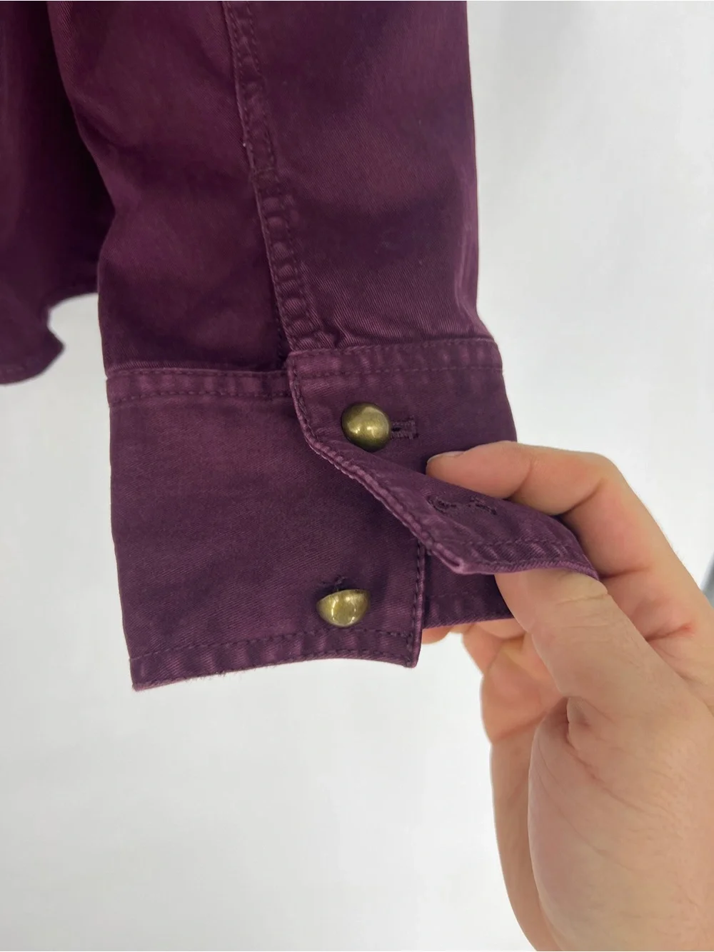 White House Black Market maroon Utility military Jacket - Picture 9 of 9